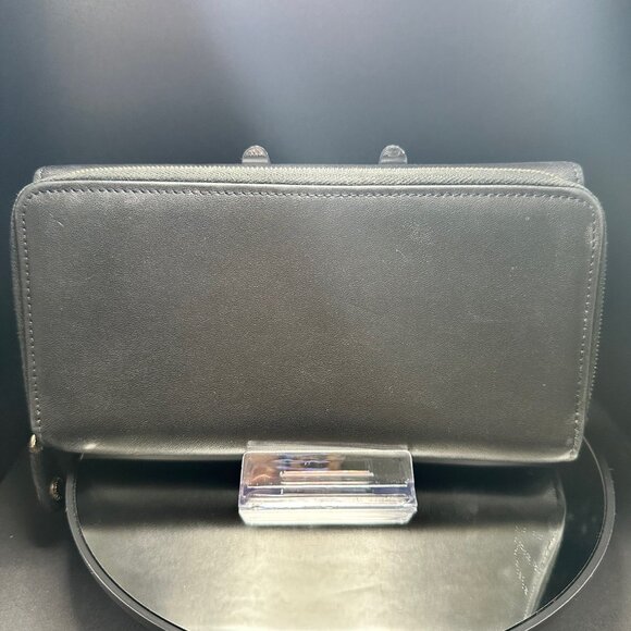 Coach Lambskin Leather Zip Long Wallet with Snap - EUC - Picture 3 of 9